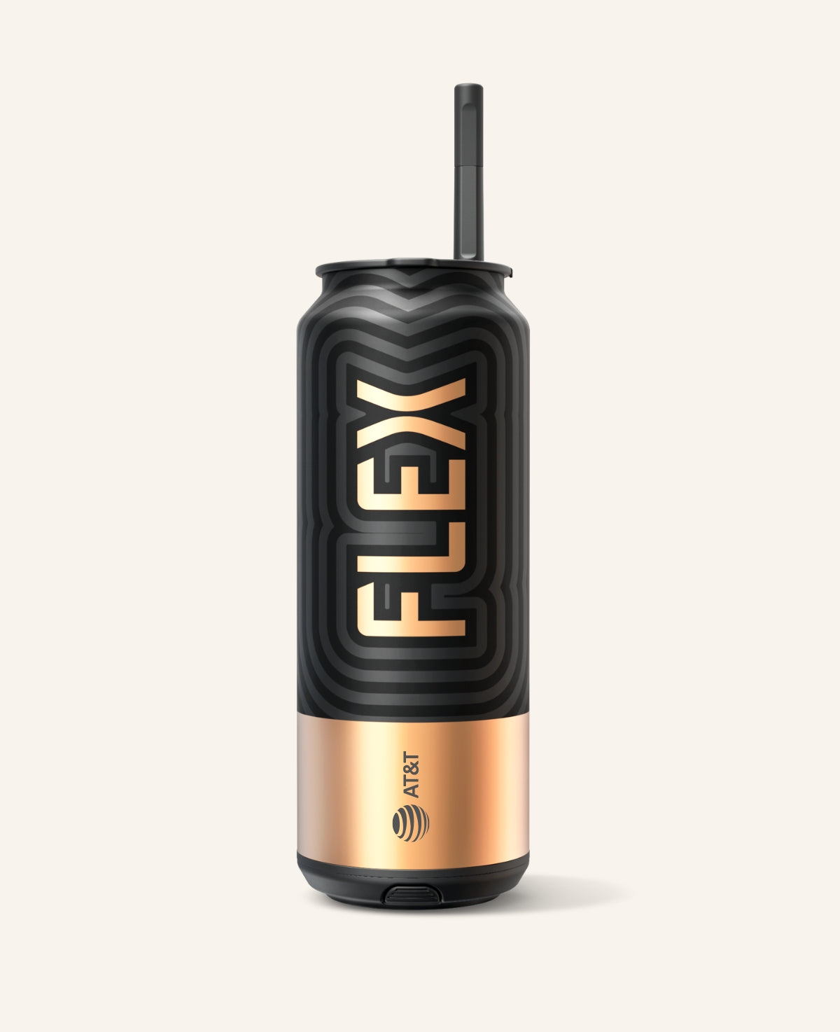 FLEX corporate gifts beverages sustainable. black and gold FLEX CANS Bottles